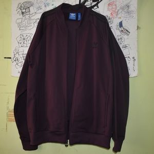 Adidas burgundy  full track suit size 2XL